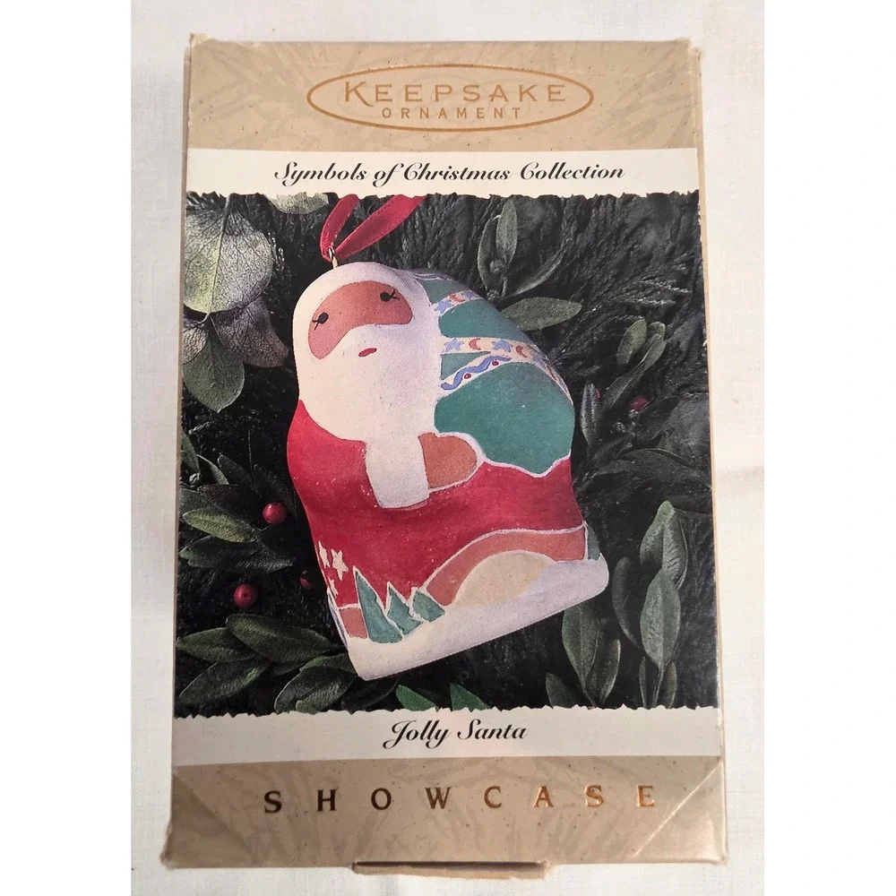 Hallmark Keepsake Jolly Santa Ornament Symbols of Christmas Patricia Andrews Box